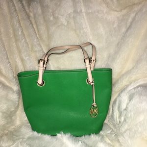 Green Michael Kors Tote